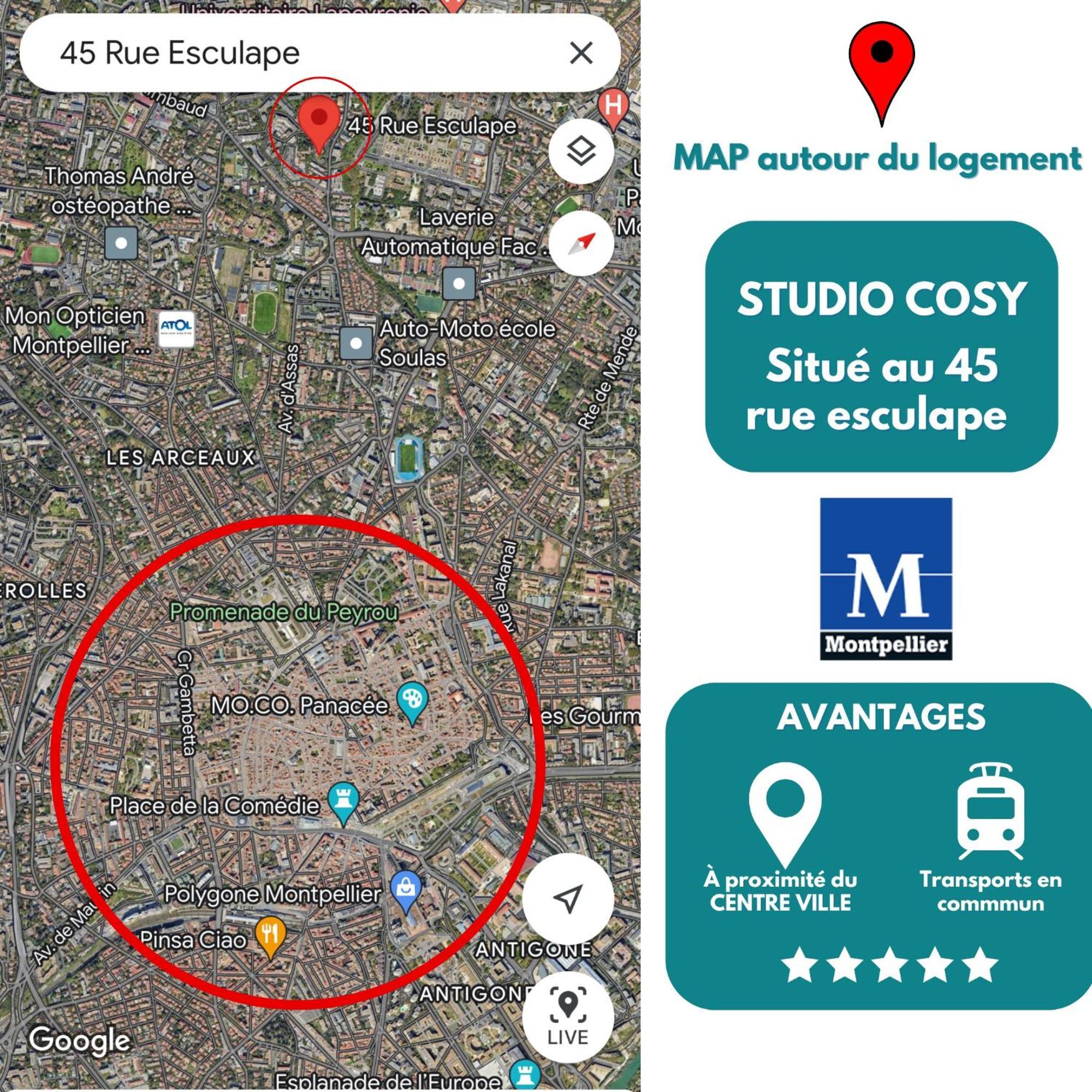 Cosy Studio Hopitaux-Facultes Apartment Montpellier Ngoại thất bức ảnh
